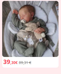 Bebé Reborn Levi con acabado realista por 39,30€