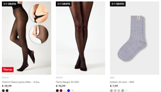 3+1 gratis op panty's en sokken bij Veritas