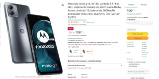 Smartphone Motorola moto g14, 4/128 por 106,61€
