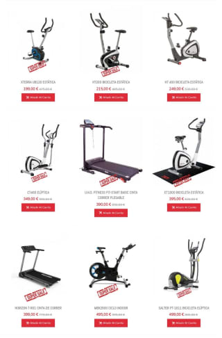 Hasta -50% en Máquinas Fitness.