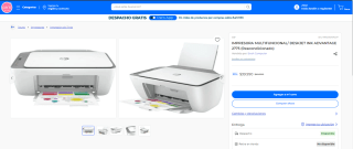 Impresora multifuncional HP Deskjet Advantage 2775 reacondicionada por $39.990