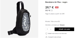 Bandolera Nike Air Max por 29.9€