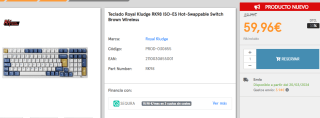 Teclado Royal Kludge RK98 ISO-ES por 59.95€