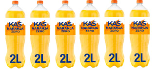 6 Botellas de 2L de Kas Naranja 0% por 4.65€