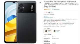 Movil Xiaomi Poco M5 4GB/128GB 6,58" Display 5000mAh 22.5W por 162€