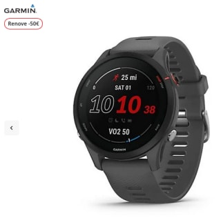 Garmin Forerunner 255 Gris pizarra 1.3" Garmin Pay Bluetooth, Autonomía 14 días modo reloj inteligente por 199€