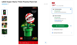 LEGO Super Mario Piranha Plant voor €39,99 bij Smythstoys