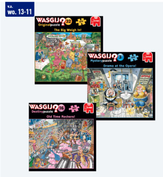 Wasgij of Jan van Haasteren puzzel 950 stukjes voor €8,99 bij de Aldi