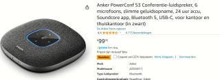 Anker PowerConf Conferentieluidspreker USB voor €75 bij Amazon