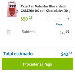 Taza San Valentín Ghirardelli con Chocolates por $43 en Sam's Club