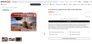 Puzzle Monte Fuji y Pagoda Chiureito Japon, Surtido, 3000 Piezas por 9,99€