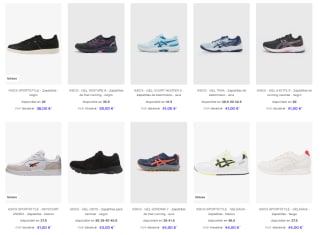 Zapatillas deportivas Asics y Reebok desde 24€ ofertazas