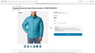 Chaqueta de plumón Lake 22 Columbia por 65€