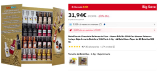 Botellitas de Chocolate Rellenas de Licor por 28,94€