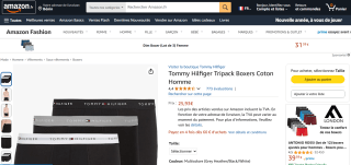 Boxers Tommy Hilfiger Tripack - Coton, Homme à 25,93€