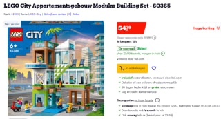 LEGO City Appartementsgebouw voor €54,39 bij Bol.com
