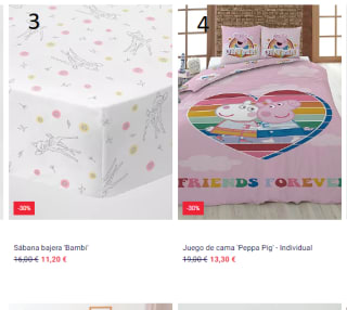 Hasta -40% de descuento desde kiabi en ropa para cama y decoración