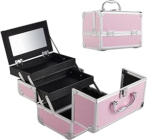 Maletin de Maquillaje Profesional 3 niveles con espejo por $299.99