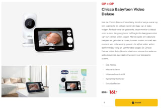 Chicco Babyfoon Video Deluxe met 30% korting bij HEMA