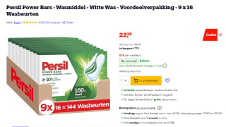 Persil Power Bars 9 x 16 wasbeurten bij Bol voor €22,36