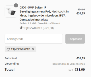 ANNKE C500 - 5MP Buiten IP Beveiligingscamera PoE voor €31,99 dmv code bij ANNKE