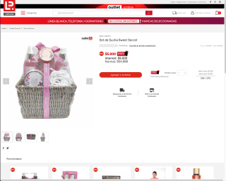 Set de Ducha Sweet Secret por solo $5.000