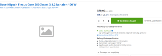 Klipsch: Flexus Core 200 3.1.2-kanaals soundbar voor €379,90 bij Max ICT