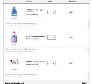 2+3 gratis op NIVEA gezichtsreiniging bij Kruidvat