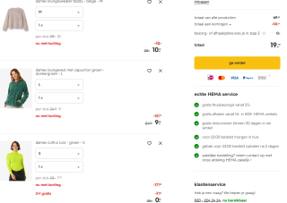 Tot 70% korting & 2+1 gratis op de sale bij HEMA