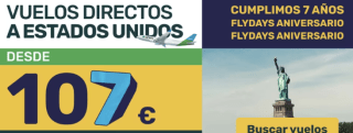 Vuelos de Barcelona a New York o Miami por 107€
