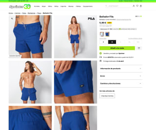 Bañador Fila Corto Hombre Azul por solo 5,99€