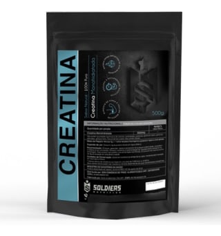 Creatina Monohidratada da Soldiers Nutrition de 500g - R$ 123,40