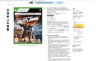 Star Wars Outlaws Limited Edition Xbox Series X por 34,99€