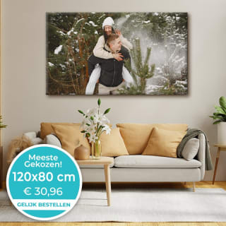 Tot 76% korting op canvas met eigen afbeelding + gratis verzending
