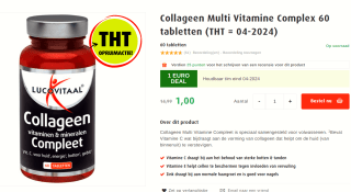 Collageen Multi Vitamine Complex 60 tabletten voor €1 bij Lucovitaal