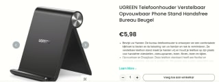 UGREEN Telefoonhouder voor €5,98 bij Ugreen