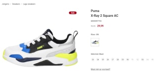PUMA X-RAY 2 SQUARE Lage kid sneakers voor €29,99 bij Schuurman schoenen