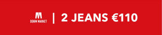 2 jeans voor €110 bij Jeans Centre