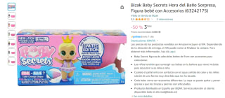 Bizak Baby Secrets Hora del Baño Sorpresa por 3,50€