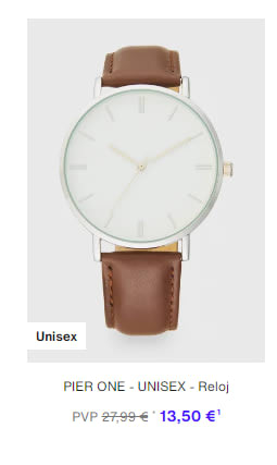 Recopilación de relojes desde 13,50€