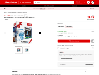 PS5 EA Sports FC 24 + Tira led Tapo L900-5 Smart WiFi por solo 19,83€
