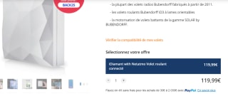 iDiamant Netatmo pour volet roulant connecté Bubendorff à 119,99€