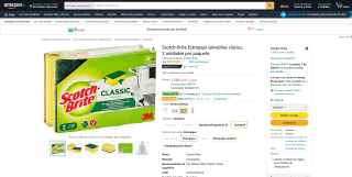 4 Estropajos salvaúñas Scotch-Brite por 2,29€
