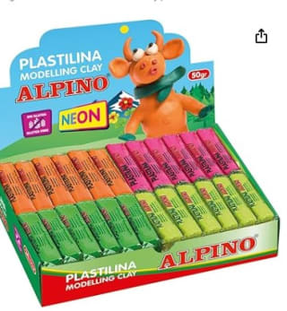 Alpino Plastilina 24 unidades por 8,16€.