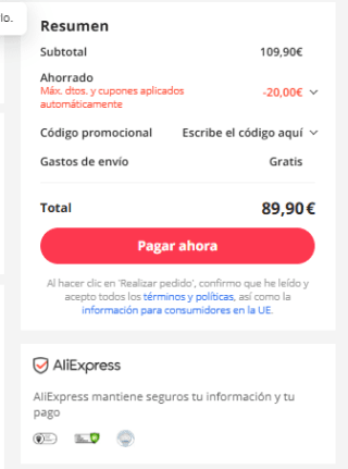 Nuevos cupones Aliexpress hasta 100€ descuento