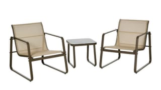 Muebles de Jardín 3 Piezas con mesa de vidrio y 2 sillas por 92,85€