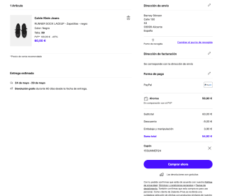 Sneakers CALVIN KLEIN Runner Sock Laceup piel Mujer por solo 51€