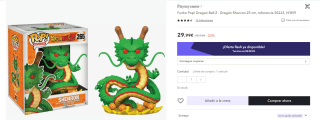 Funko Pop! Dragon Ball Z Dragón Shenron 25 cm por 22,49€