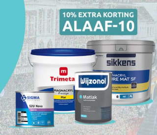 10% extra korting op Sikkens, Sigma, Wijzonol en Trimetal bij Verf.nl