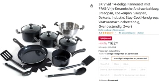 BK Vivid Pannenset 13-delig voor €162,90 bij Amazon